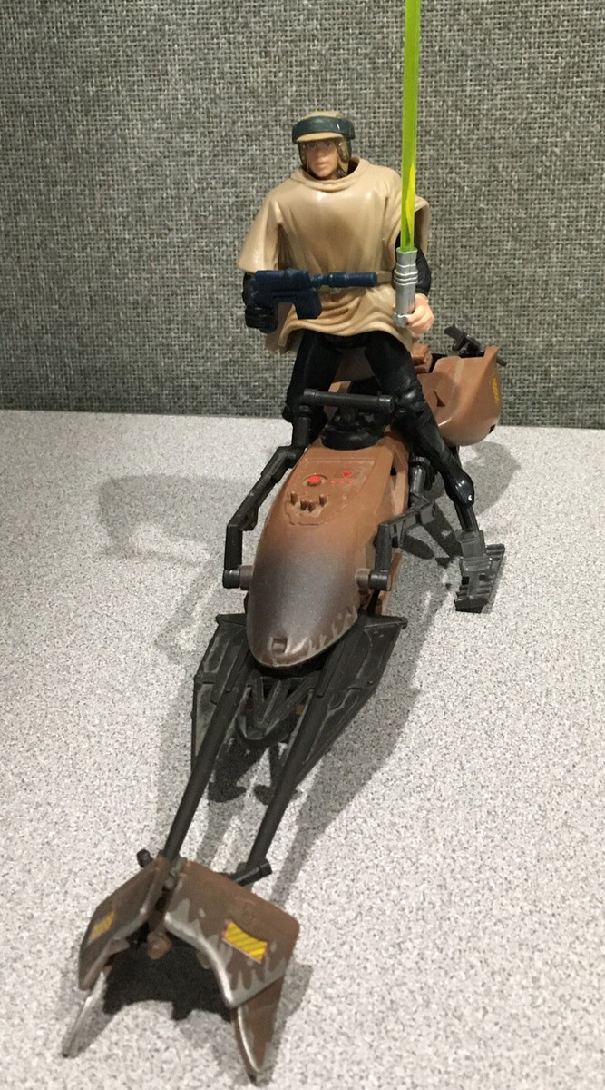 Star Wars Power Of The Force Luke Skywalker, Speeder Bike,Endor
