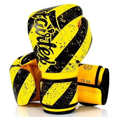 FAIRTEX MUAY THAI KICK BOXING GLOVES BGV14Y GRUNGE ART - MID 1980 MMA PUNCH