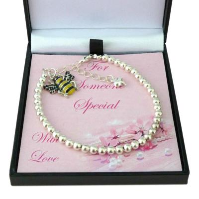Hummel Armband in Geschenkbox für jemanden Besonderen, Mama, Schwester, Freund etc.