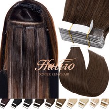 Thick Tape In/ on 100 Real Remy Human Hair Extensions Adhesive Full Head 150G
