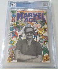 Marvel Age 41 NOT CGC PGX 9.2 Near Mint Minus! 8/86 Stan Lee Photo Cover!