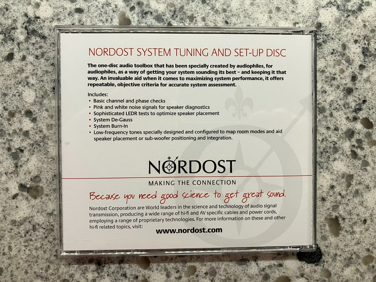 Nordost System Set-Up & Tuning Disc ; 2009 CD NOR TD1 CD EX