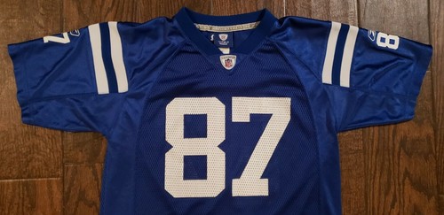 Vintage Indianapolis Colts REGGIE WAYNE jersey youth L NFL on field - Picture 7 of 9