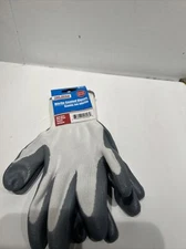 Tool Bench Hardware One size Fits Most Nitrile Coated Work Gloves gray New