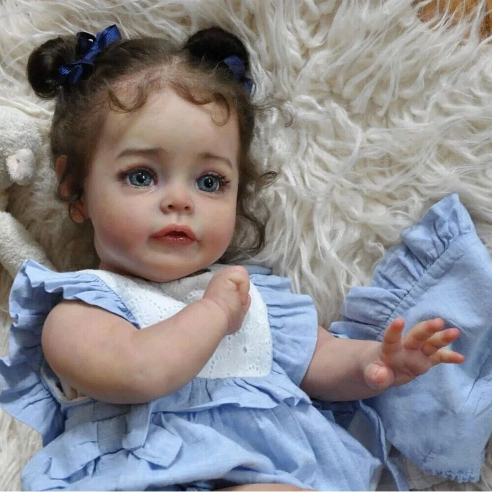 24" Real Reborn Baby Doll Vinyl Suesue Lifelike Toddler Girl Handmade Kids Gifts - image 2 of 4