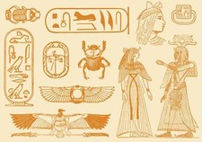 Egyptian Hieroglyphic Art : Archival Quality Art Print Suitable For Framing 
