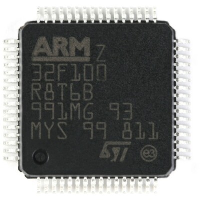 5PCS STM32F100R8T6B LQFP-64 ARM Cortex-M3 32-bit microcontroller MC