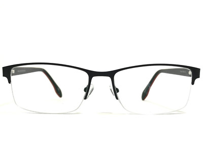 Robert Mitchel Eyeglasses Frames RMXL6001 BK Rectangular Half Rim 59-18-150