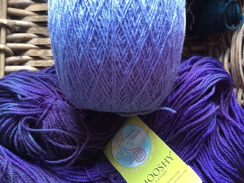 AB FAB pure WOOL SKIENS 471 GramsTOTAL purple/teal Lavender SockYarn 🧶Stunning - Picture 16 of 20