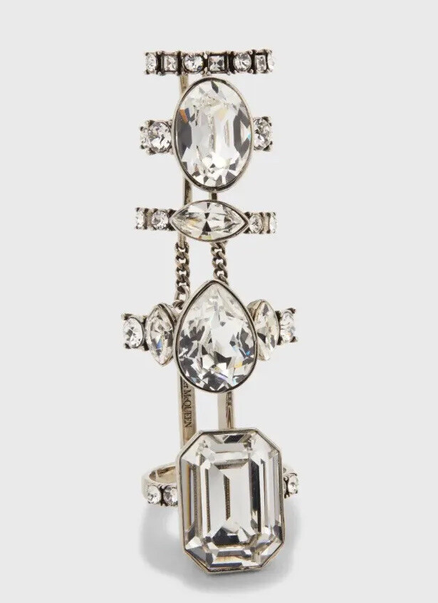 【Alexander McQueen】カクテル リング Men's T-Bar Ring in Silver | Alexander McQueen US