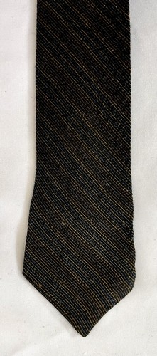 Vintage 1950s Wembley Maroon Blue & Gold Striped Necktie - Picture 2 of 3