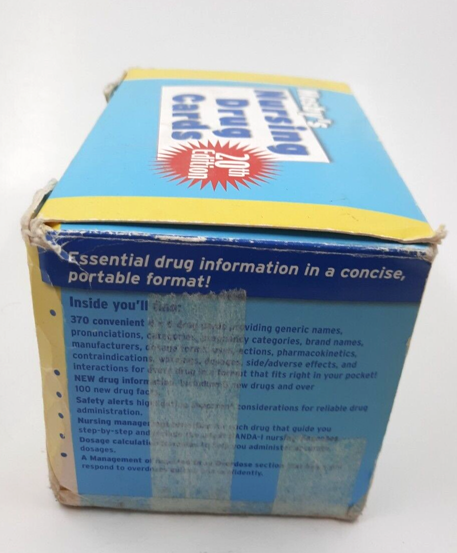 Mosby's Nursing Drug Cards by Joseph A. Albanese Patricia A. Nutz 20th