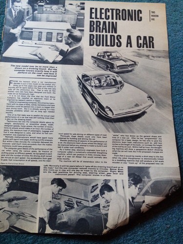 G1y Ephemera 1965 Artikel Ford Motor Company Forschungsstation Essex