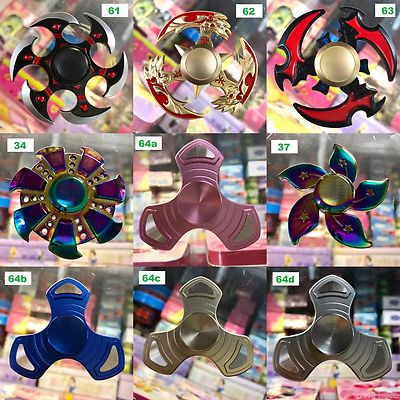More than 145 Choices Metal Aluminum fidget hand finger spinners-USA Seller