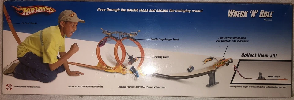 HOT WHEELS WRECK 'N' ROLL TRACK SET INCLUDES 11 FEET OF TRACK NEW SAME DAY SHIP - Image 2 of 3