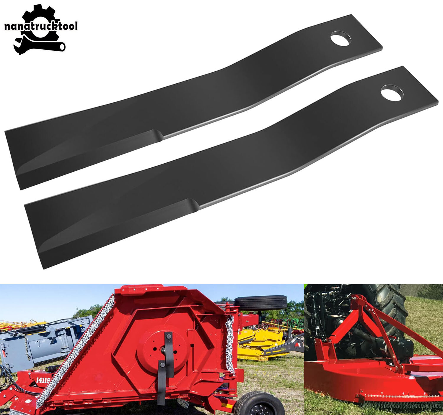 7556 Rotary Cutter Blades 27"x3/4" Lawn Mower Blades For Bush Hog, Brush Mowers