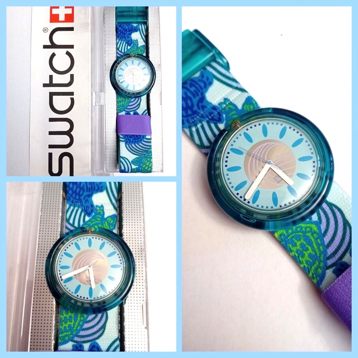 Swatch Pop Nuovo Tegucicalpa PWK172 1993 Vintage Orologio da polso