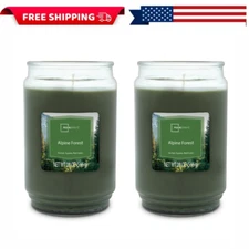(Pack of 2) Mainstays Alpine Forest Scented Single-Wick Glass Jar Candle, 20 oz