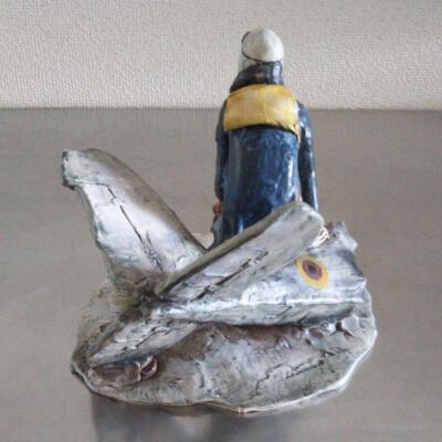 Lo Scricciolo T.MORETTO Pilot Figurine Figure Made in Italy No Box