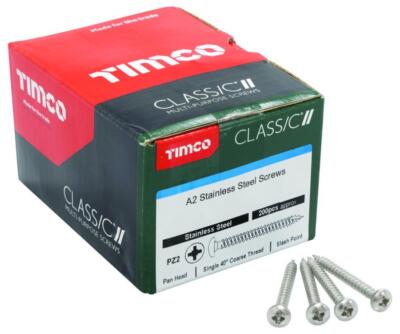 Viti Per Legno In Acciaio Inox A2 – Testa Pan Pozi, Filetto Pieno, Misura 3mm/6G, Lotto Vario