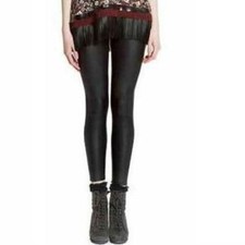 Nwt New Sabina Faux  Leather Legging Made In Italy