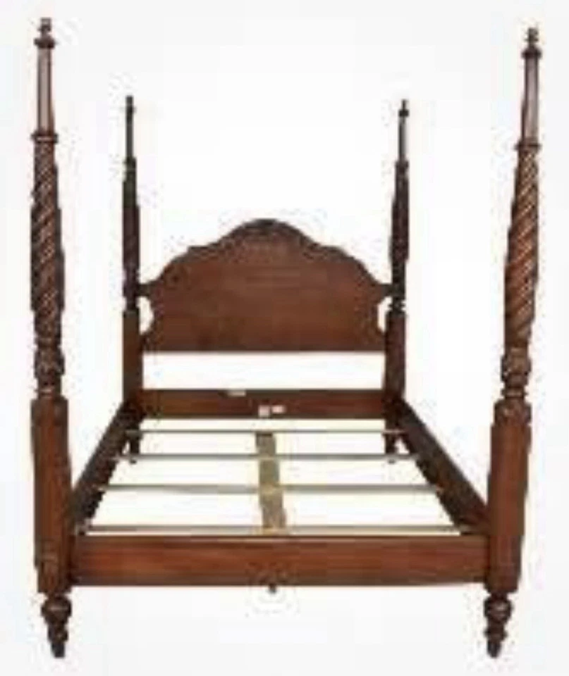 Póster cama Ethan Allen colección clásicos británicos Montego tamaño queen Foto 4 de 4