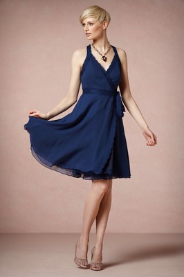 empire waist wrap dress