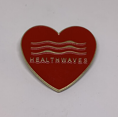 Heathwaves Corporate Wellness Heart Flu Shot Vaccination Nurse Lapel Pin ￼(9)