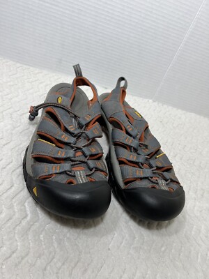 KEEN Men\'s Waterproof Drawstring Walking Hiking Sandals Dark Gray Size 8 Keen Mens Size 8 Water Sandals Gray Textured Outdoor Hiking  main image 3