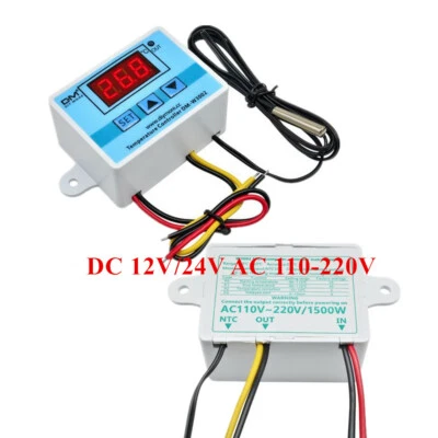 MARKENLOS XH-W3002 Digital LED Temperature Microcomputer Thermostat DC 12/24V AC 220V