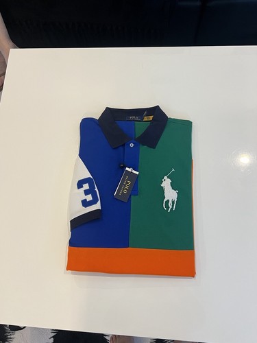 Polo Ralph Lauren $148 Mesh Color Block BIG PONY Polo Shirt Mens 3XB NWT - Picture 2 of 5