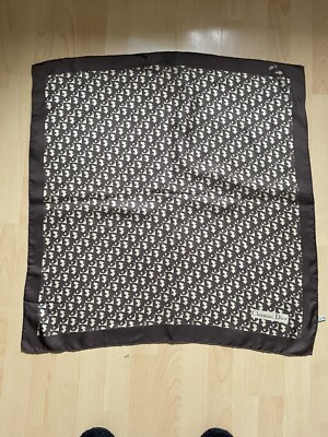 Christian Dior モノグラムスカーフ CHRISTIAN DIOR Maxi Scarf Monogram Oblique. | eBay