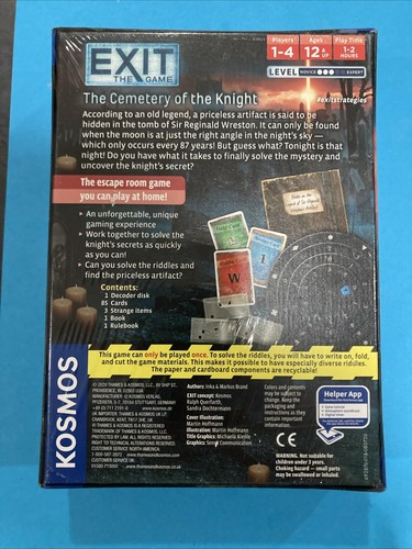 Exit the Game The Cemetery of the Knight Escape Room Card Game New - Picture 3 of 4