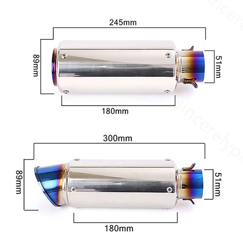 For Benelli 302S 2019-2025 Motorcycle Exhaust Mid Link Pipe Black Mufflers Tips - Bild 10 von 12