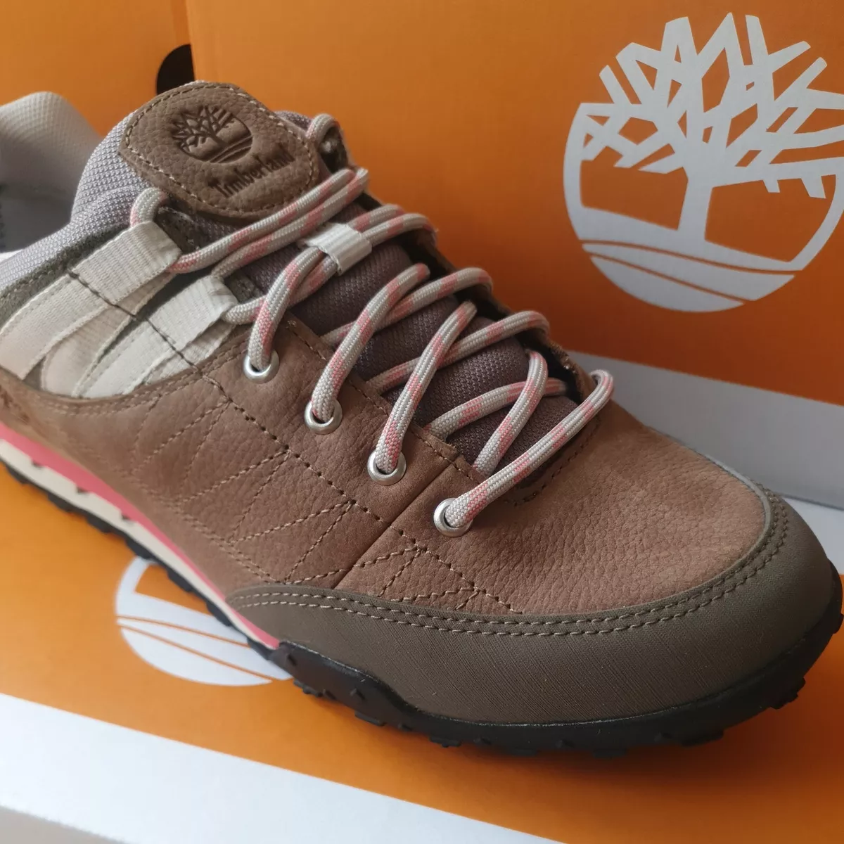 Timberland leather Women s Walking Shoes Gore Tex Olive Greeley Aproach New