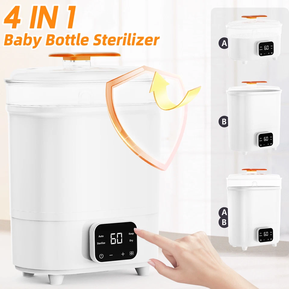 Baby Bottle Sterilizer and Dryer Electric Steam Sanitizer for Baby Bottles - image 3 of 4