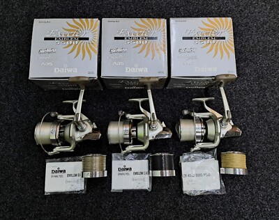 daiwa carp reels ebay 3 × Daiwa Emblem Exceler 5500 Angelrollen + OVP Karpfenrollen  Karpfenfischen TOP