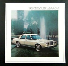 1981 CHRYSLER LeBARON Sales Catalog Brochure Booklet (12 Pages)