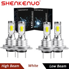 For Mercedes-Benz C250 C300 C350 - 4Pc Combo Headlight High Low Beam LED Bulbs