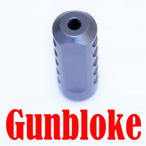 MUZZLE BRAKE "THE EXTERMINATOR" STAINLESS 1/2x20, 1/2"UNF - .22 / .223 / .22-250 - Picture 4 of 5