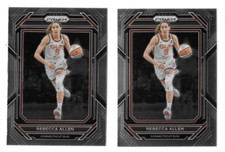 2023 PRIZM WNBA BASKETBALL REBECCA ALLEN #20 LOT OF 2 CARDS,CONNECTICUT SUN
