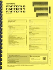 Roland Fantom 6 7 8 Synthesizer Keyboard 3-in-1 OWNER'S MANUAL