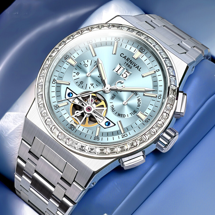 CARNIVAL Men Automatic Watch 41mm Mechanical Luminous CARNIVAL Men Automatic Watch 41mm Mechanical Luminous