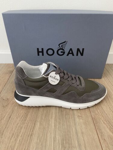Hogan Interactive 3 Sneakers Herren Grau/Grün 8/42 NEU mit Box - Imagen 1 de 9