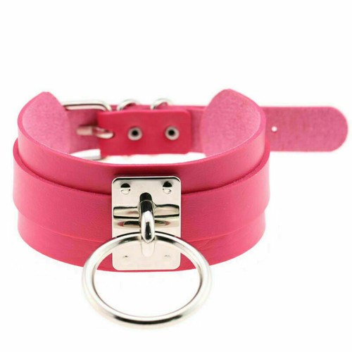Sexy Damen Punk Gothic breite Mode PU Leder O-Ring Kragen Halskette - Bild 57 von 57
