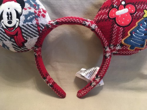 Mickey Mouse Headband Knitted Sweater Look Spirit Jersey - Picture 4 of 9