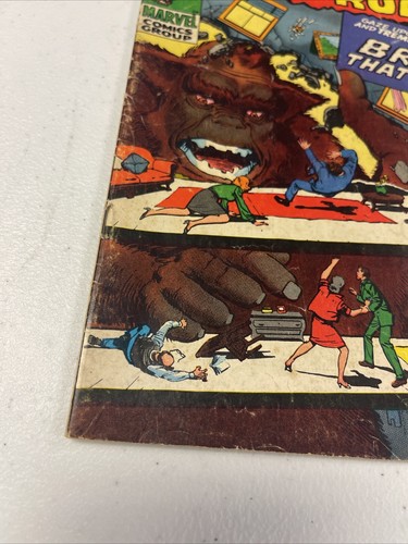 WHERE CREATURES ROAM #1 (MARVEL 1970) JACK KIRBY Bronze Age Horror The Brute - Picture 5 of 11