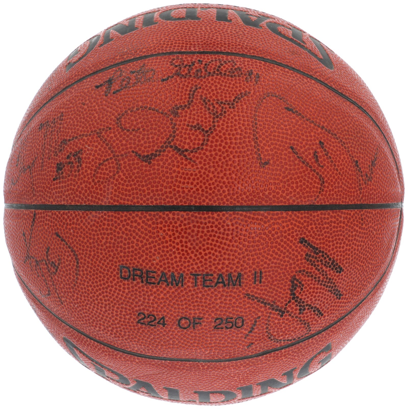 Tom Brady Autographed Signed New England Patriots 1994 Dream Team II Olympics Team USA Spalding Basketball JSA COA 