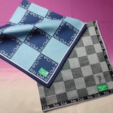 Set of 2 Polo Club men s handkerchiefs business casual check pattern individuall