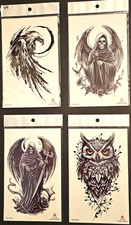 4 Sheets Premium Quality Middle Half Arm Temporary Tattoos For Men  Women 44